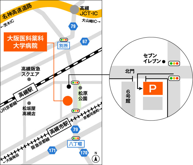 駐車場の案内図